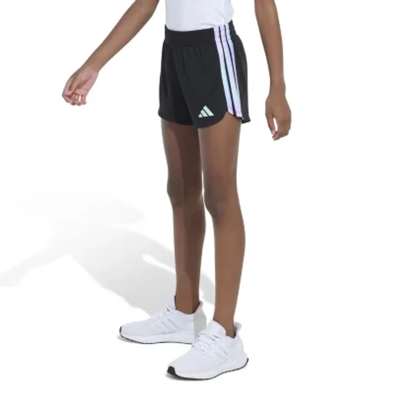 adidas Mesh Big Kid Girls Mid Rise Running Short