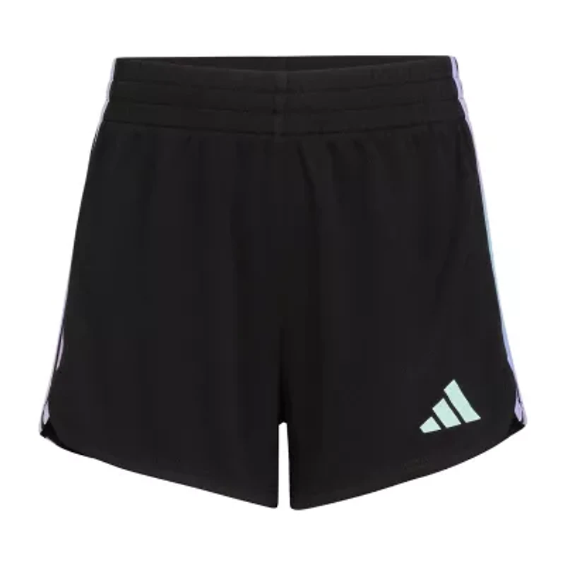 adidas Mesh Big Kid Girls Mid Rise Running Short