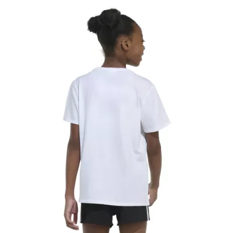 adidas Big Kid Girls Crew Neck Short Sleeve Regular Fit Graphic T-Shirt