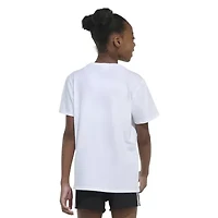 adidas Big Kid Girls Crew Neck Short Sleeve Regular Fit Graphic T-Shirt