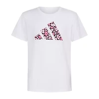 adidas Big Kid Girls Crew Neck Short Sleeve Regular Fit Graphic T-Shirt