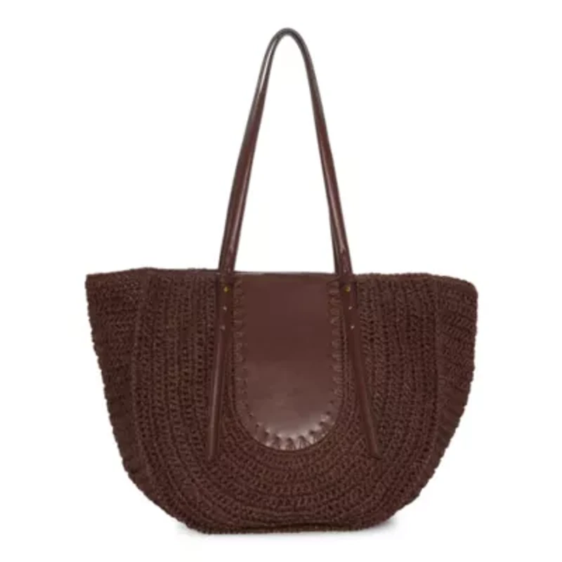 a.n.a Noelle Straw Tote Bag