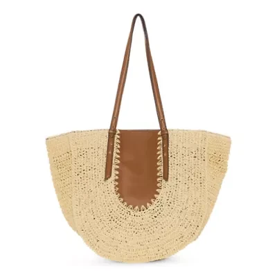 a.n.a Noelle Straw Tote Bag