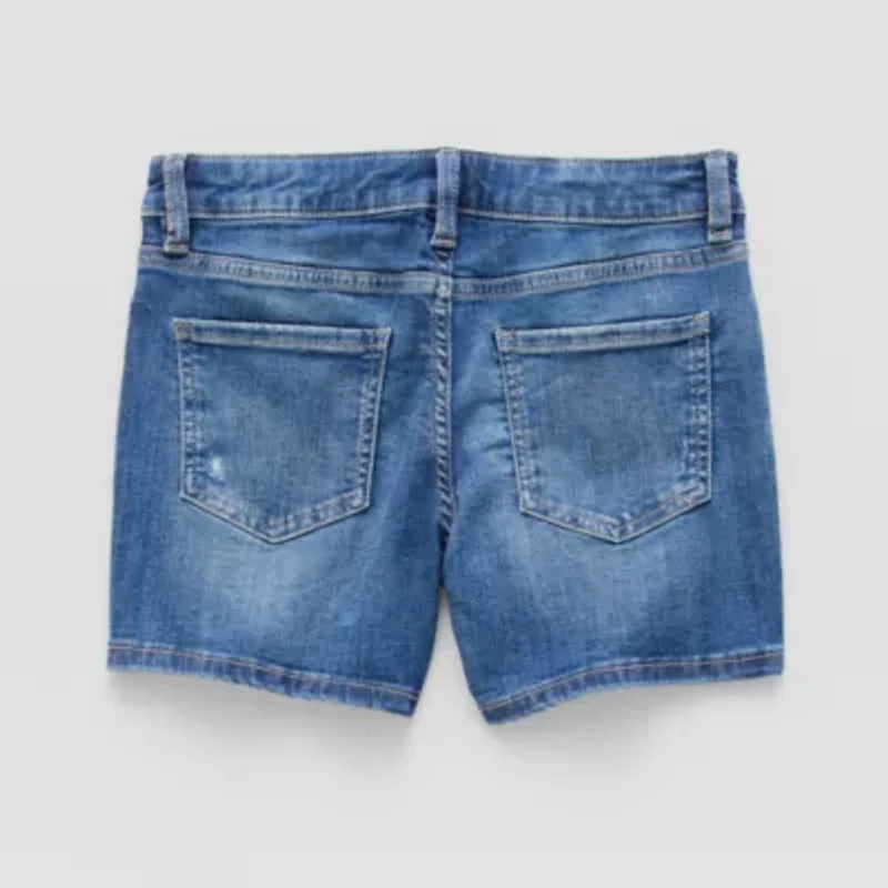 Thereabouts Little & Big Kid Girls Adaptive Easy-on + Easy-off Midi Short