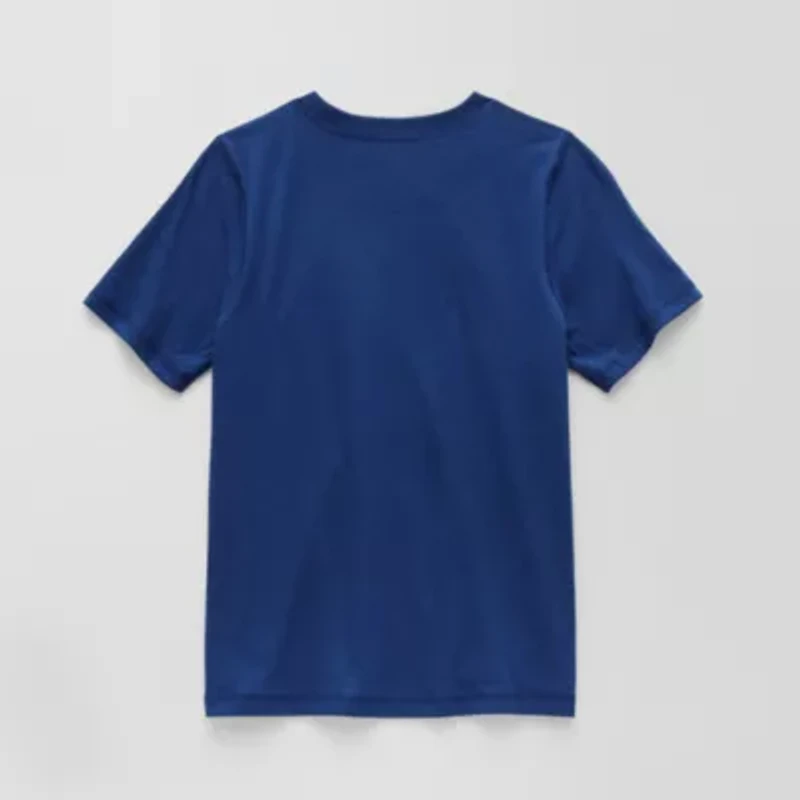 Thereabouts Little & Big Kid Boys Easy-on + Easy-off Sensory Friendly Crew Neck Short Sleeve Adaptive Regular Fit Graphic T-Shirt