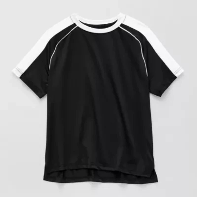 Xersion Little & Big Kid Boys Crew Neck Short Sleeve Moisture Wicking Quick Dry Jersey