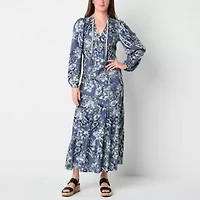 Frye and Co. Womens Long Sleeve Maxi Dress