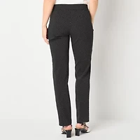 Liz Claiborne Lisa Womens Straight Mid Rise Pull-On Pant