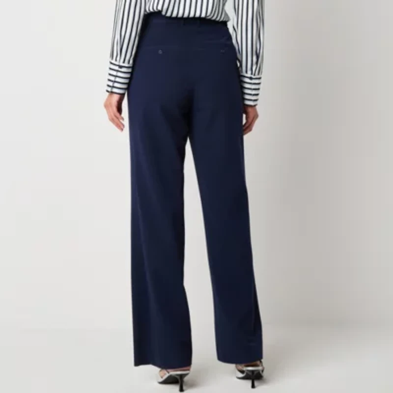 Worthington Womens Adaptive Straight High Rise Trouser