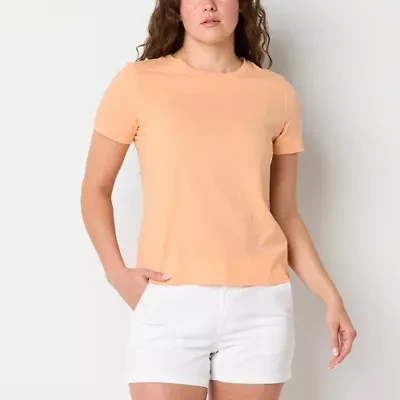 a.n.a Womens Crew Neck Short Sleeve T-Shirt