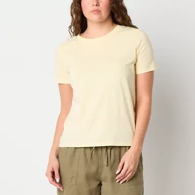 a.n.a Womens Crew Neck Short Sleeve T-Shirt