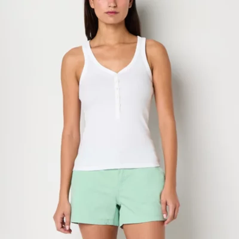 a.n.a Womens Crew Neck Sleeveless Tank Top
