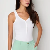 a.n.a Womens Crew Neck Sleeveless Tank Top
