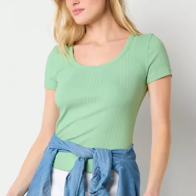 a.n.a Womens Scoop Neck Short Sleeve T-Shirt