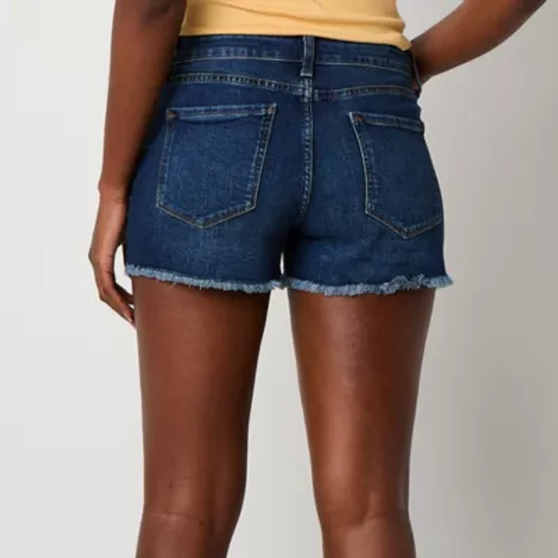 a.n.a Womens Mid Rise 3 1/2" Denim Short