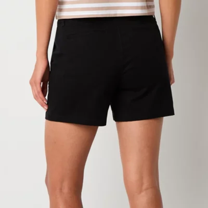 a.n.a Womens 5" Mid Rise Chino Short