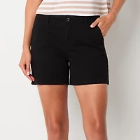 a.n.a Womens 5" Mid Rise Chino Short