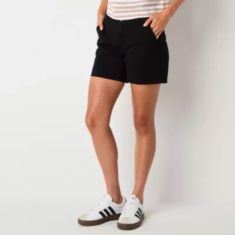 a.n.a Womens 5" Mid Rise Chino Short
