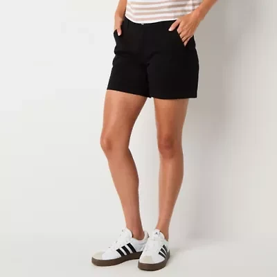 a.n.a Womens 5" Mid Rise Chino Short