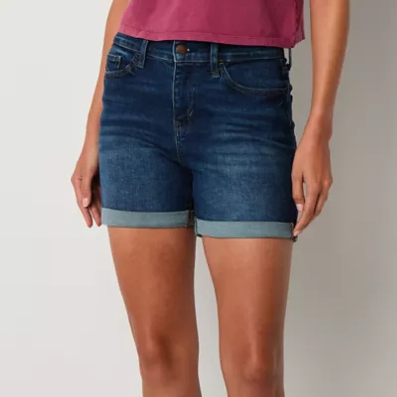 a.n.a Womens High Rise 5" Denim Short