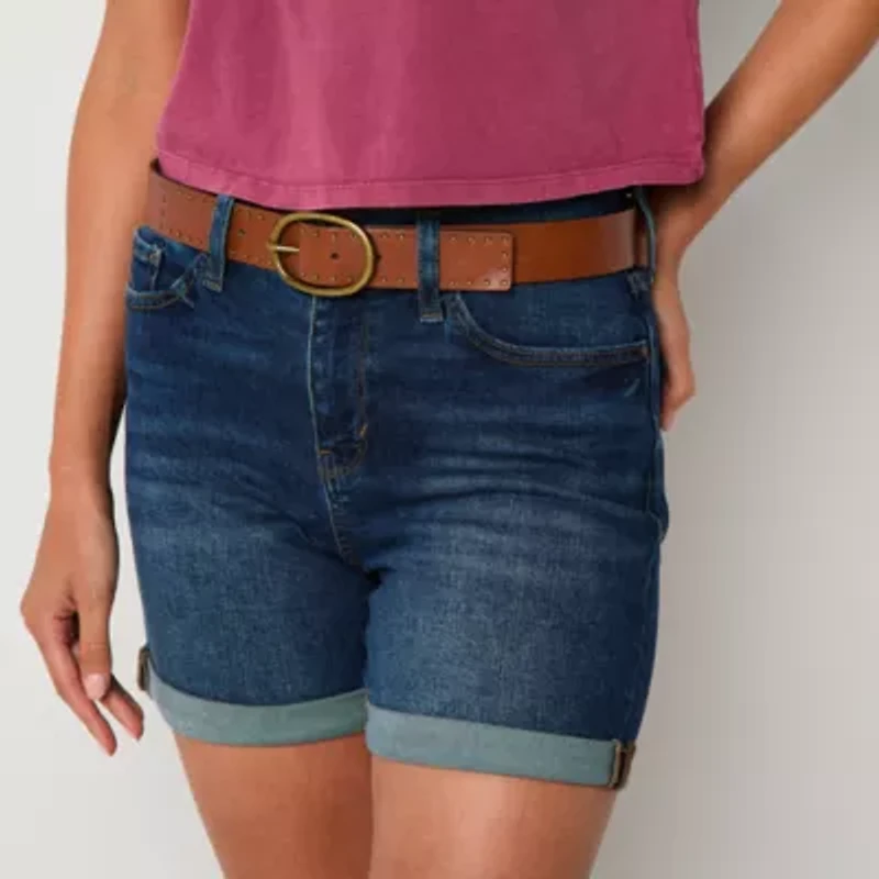 a.n.a Womens High Rise 5" Denim Short