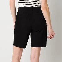 a.n.a Womens 9" Mid Rise Chino Short