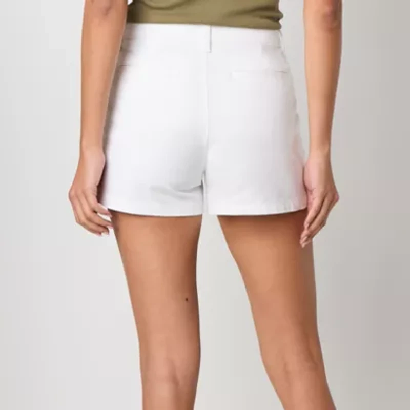 a.n.a Womens 3 1/2" Mid Rise Chino Short