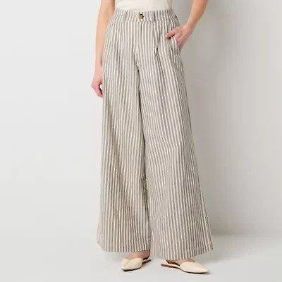 a.n.a Womens Wide Leg High Rise Trouser