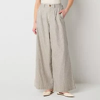 a.n.a Womens Wide Leg High Rise Trouser