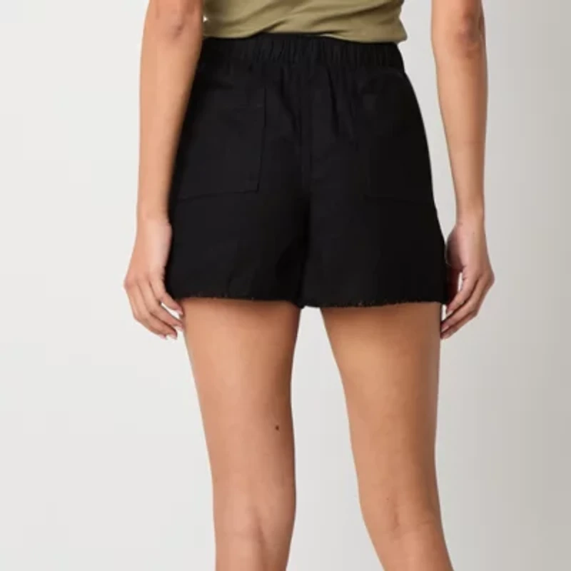 a.n.a Womens Utility Mid Rise 3 1/2" Pull-On Short