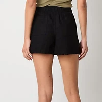 a.n.a Womens Utility Mid Rise 3 1/2" Pull-On Short