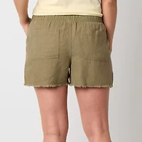 a.n.a Womens Utility Mid Rise 3 1/2" Pull-On Short