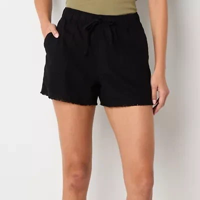a.n.a Womens Utility Mid Rise 3 1/2" Pull-On Short