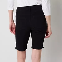 Liz Claiborne Sara Womens 11" Mid Rise Bermuda Short