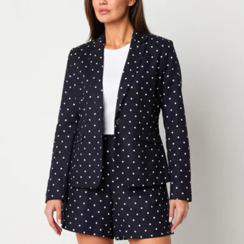 Liz Claiborne Womens Dots Blazer