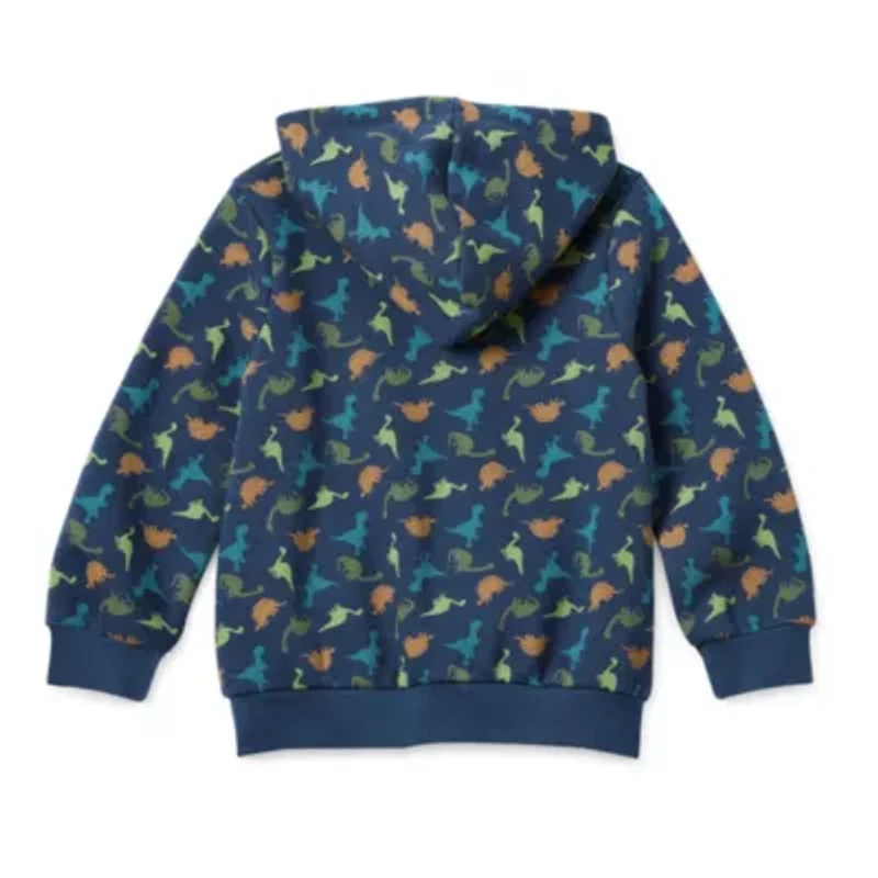 Okie Dokie Dino Toddler Boys Fleece Lightweight Jacket