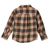 Okie Dokie Toddler & Little Boys Long Sleeve Regular Fit Flannel Shirt