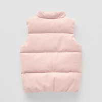 Okie Dokie Corduroy Shine Girls Lightweight Puffer Vest