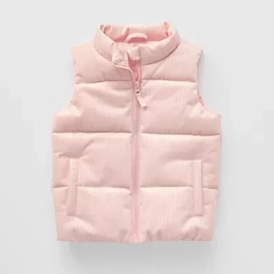 Okie Dokie Corduroy Shine Girls Lightweight Puffer Vest
