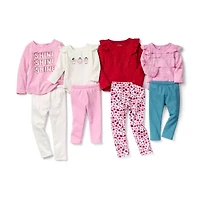 Okie Dokie Toddler & Little Girls Round Neck Long Sleeve T-Shirt