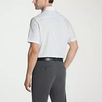 Van Heusen Poplin Mens Regular Fit Short Sleeve Dress Shirt