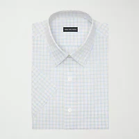Van Heusen Poplin Mens Regular Fit Short Sleeve Dress Shirt