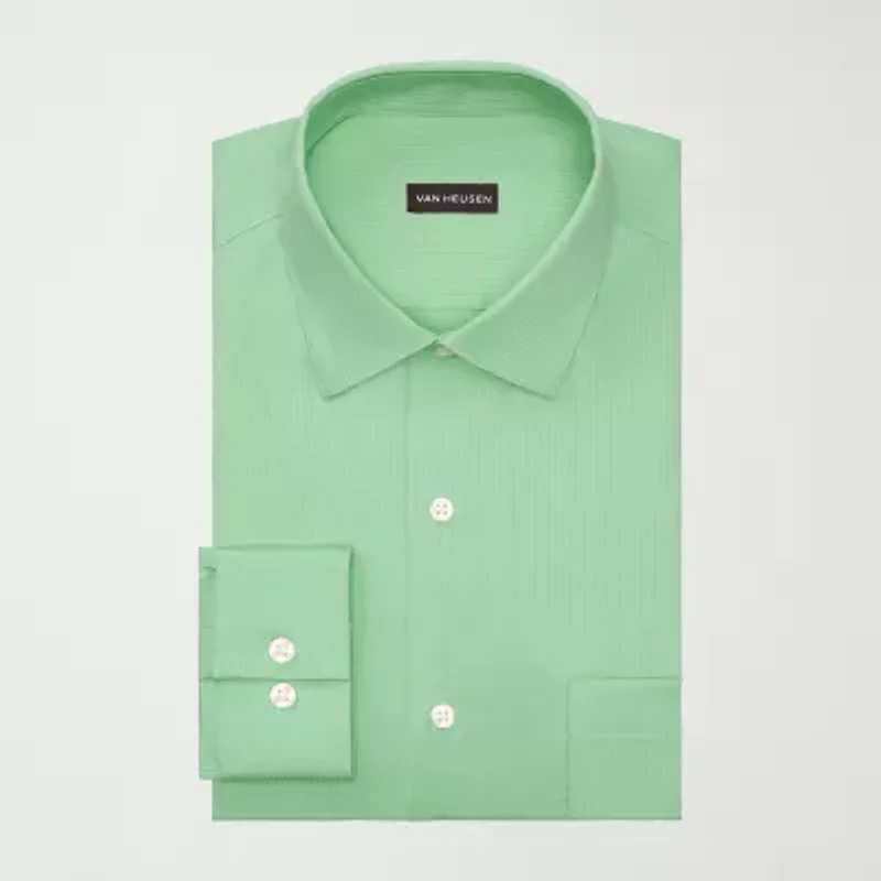 Van Heusen Everyday Defense Stain Shield Mens Regular Fit Dress Shirt