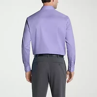 Van Heusen Everyday Defense Stain Shield Mens Regular Fit Stretch Fabric Wrinkle Free Long Sleeve Dress Shirt