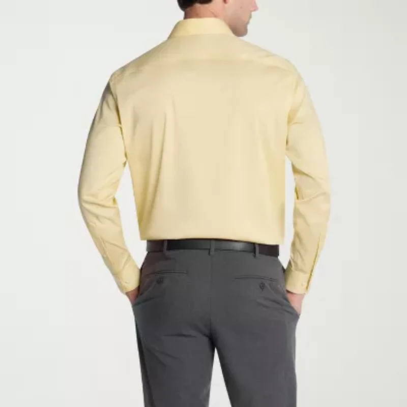 Van Heusen Ultra Flex Mens Regular Fit Wrinkle Free Long Sleeve Dress Shirt