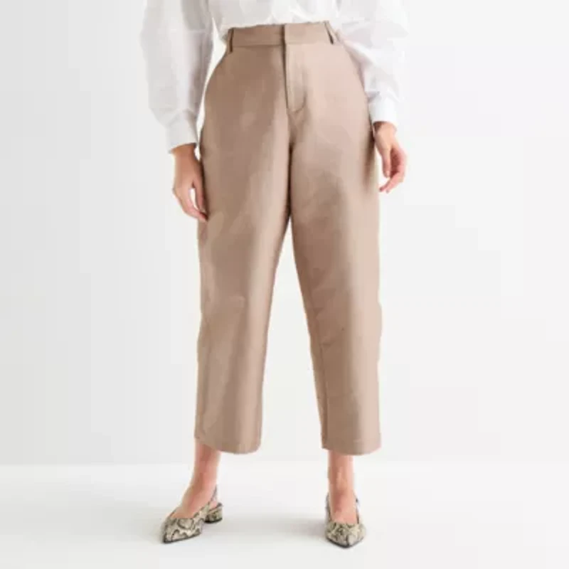 Worthington Womens Tall Barrel Leg Pant