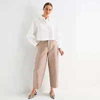 Worthington Womens Tall Barrel Leg Pant