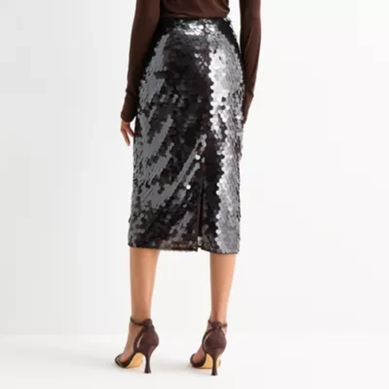 Worthington Womens Tall Midi Pencil Skirt