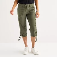 St. John's Bay Womens Tall Straight Mid Rise Capri Pant