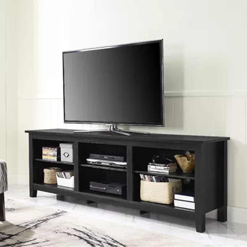 Simple Rustic Wood 70 Inch TV Stand